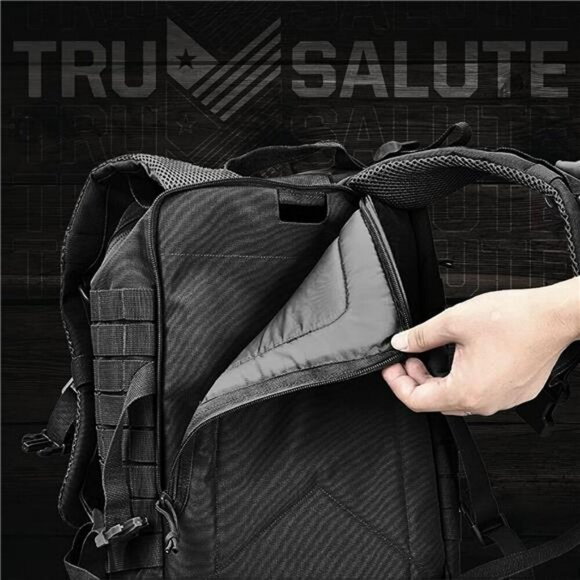 Tru Salute 45L Tactical Backpack Military Molle Bugout Bag Survival Rucksack - Picture 7 of 8